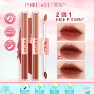 PINKFLASH 2 IN 1 Dual-ended Liquid Lipstik ombrelips Matte Velvet High