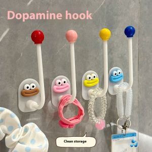 Zebina ตะขอห้องน้ำลายการ์ตูนน่ารักกาวแน่นไม่เจาะเหมาะสำหรับผ้าขนหนูและเสื้อผ้า