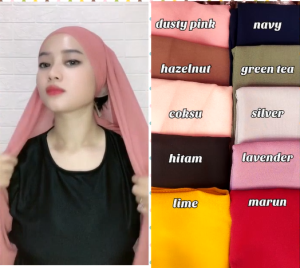 PASMINA CERUTY BABY DOLL KERUDUNG PASHMINA MALAYA BAHAN CERUTY JILBAB SERUTI BABY DOLL TELINGA BANYAK PILIHAN WARNA TERBARU