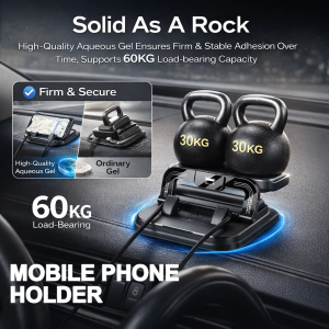 Car Mount Phone Holder with Navigation Plate Stylish Temporary Parking Card for Modern Driving Experience Simplistic Design