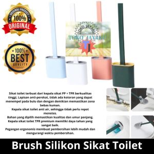 TJ Sikat Silikon Pembersih Toilet Sikat Toilet Silikon  Brush Silicone  Sikat Pembersih Wc Import Pembersih Kloset