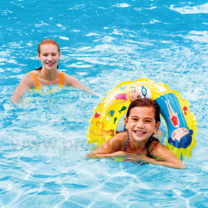 Prosun Intex 61-cm / 24-Inches Inflatable Swim Ring Children Age 6 - 10 Pool Float Floaties (WSR 61 - 3 Girls)