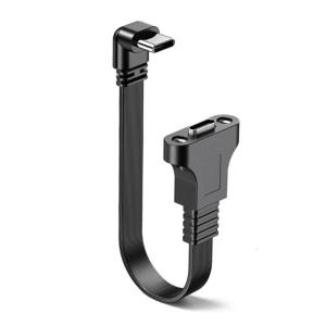 Mobile Phone 90 Degree Quick Charging 100W Fast Charging USB C to USB C Cable Wire Right Angle Data Charging Cable