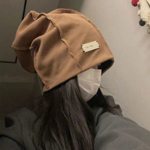 Solid Color Baggy Slouchy Beanie Soft Cotton Hats For Women Men Spring Autumn Hip Hop Skullcaps Outdoor Warm Pullover Cap