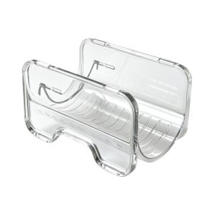 IEFE5 Stackable Curling Iron Storage Rack Transparent Plastic Bottle Storage Holder Multifunctional Thickened Bathroom Storage Box Office