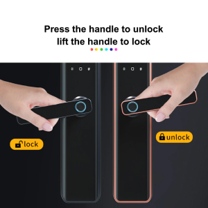 RAYKUBE Fingerprint Lock Wifi Tuya Smartlife APP IC Card Digital Code Electronic Door Lock Home Security Mortise Lock X3