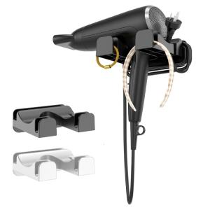 Khung máy sấy tóc thực tế đỡ giá thiết kế tối giản để lưu trữ gọn gàng trong nhà ưu tiên sự sạch sẽ và dễ dàng