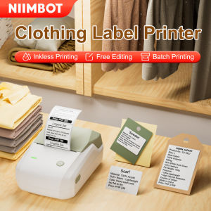 NIIMBOT B1 Clothing Tag Printer for Womens Apparel Stores Affordable Thermal Adhesive Label Printer