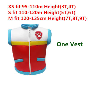 Boys Clothes Vest Clip Jacket Cosplay Anime Figure Ryder Christmas Party Role-Playing Paw patrol Costume for Children