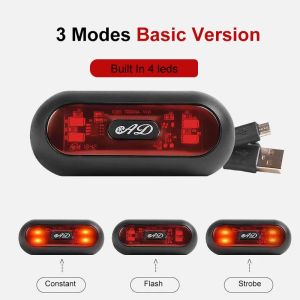 ไฟจักรยาน2022สำหรับหมวกกันน็อคกระเป๋าเป้สะพายหลังอานไฟเตือนความปลอดภัยจักรยาน Latern MTB จักรยานเสือหมอบไฟท้าย USB แบบชาร์จได้