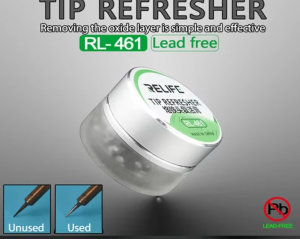 Relife RL-461เครื่องเชื่อมเหล็กทำความสะอาดปลายรีเฟรชสำหรับลบชั้นออกไซด์ของหัวแร้งคืนค่าและอัปเดตเครื่องมือซ่อมแซม