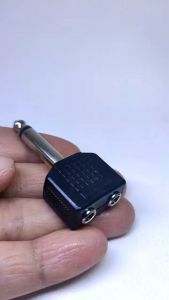 ปลั๊กไมค์โมโน ท้ายแจ็คสเตอริโิอ 3.5mm 2หัว จำนวน 1ชิ้น