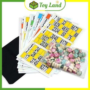 [Xấp] Bộ Cờ Lô Tô 90 Số Cao Cấp Bingo Đồ Chơi Giải Trí Xả Stress Trò Chơi Tuổi Thơ Trẻ Em