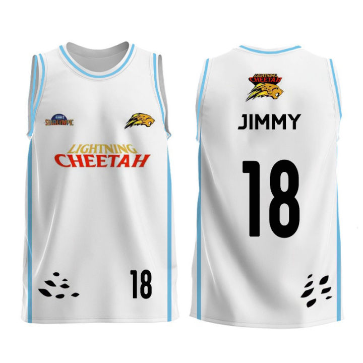 LIGHTNING CHEETAH JERSEY GMMTV STARLYMPIC BASKETBALL JIMMY 18 JERSEY ...