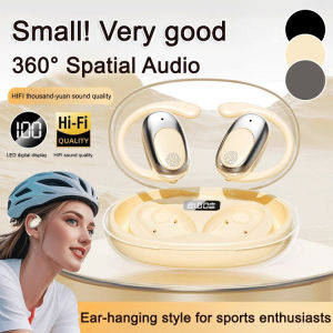 Bluetooth Earphones Bone Conduction Open-Ear Design/High-Speed Connectivity/Panoramic Sound/Long Battery Life For Cycling Fitness Outdoor Sports Adults/Sports Enthusiasts