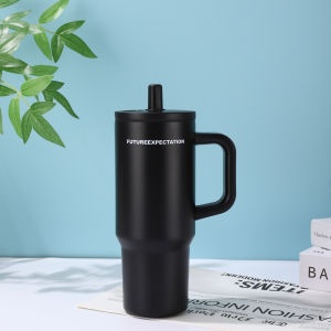 24oz/710ml ORIGINAL Tumbler with Handle with Straw Lids 316 Stainless Steel Vacuum Cup Car Hot&Cold Water Bottle