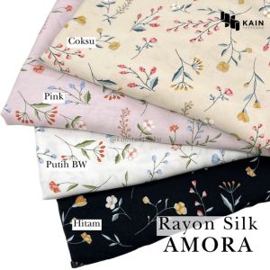 05 meter Bahan Kain Rayon Silk Amora