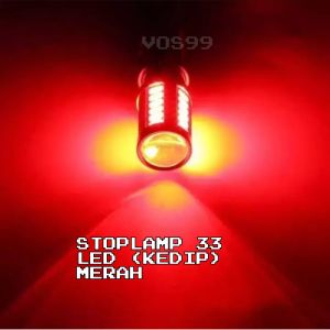 LAMPU STOP REM BELAKANG KEDIP 33 TITIK LED FLASH DC 12V MOTOR MOBIL  - STOPLAMP 1157