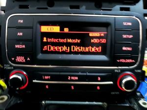 Đầu Amply Cd radio usb aux tháo xe ô tô KIA K3 K4