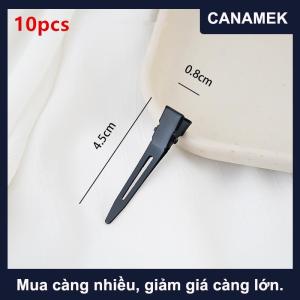 【CANAMEK】 10PCS đen Duckbill tóc Clip nonslip Alligator tóc Clip thợ cắt tóc salon tạo kiểu tóc chết Phụ kiện tóc kẹp tóc