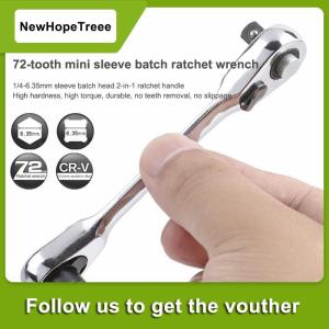 NewHopeTreee ประแจวงล้อสองหัวขนาดเล็ก1 4นิ้วไขควงไขควงไขควงไขควงไขควงเครื่องมือช่าง