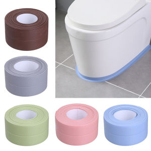 Canglex Multi-purpose Self-adhesive Waterproof Mildew Resistant Rubber Sealing Sticker Strip Bathroom Shower Tub Bathtub Sealing Tape Leak-proof Strip Kitchen Wall Corner Line Sink Stickers