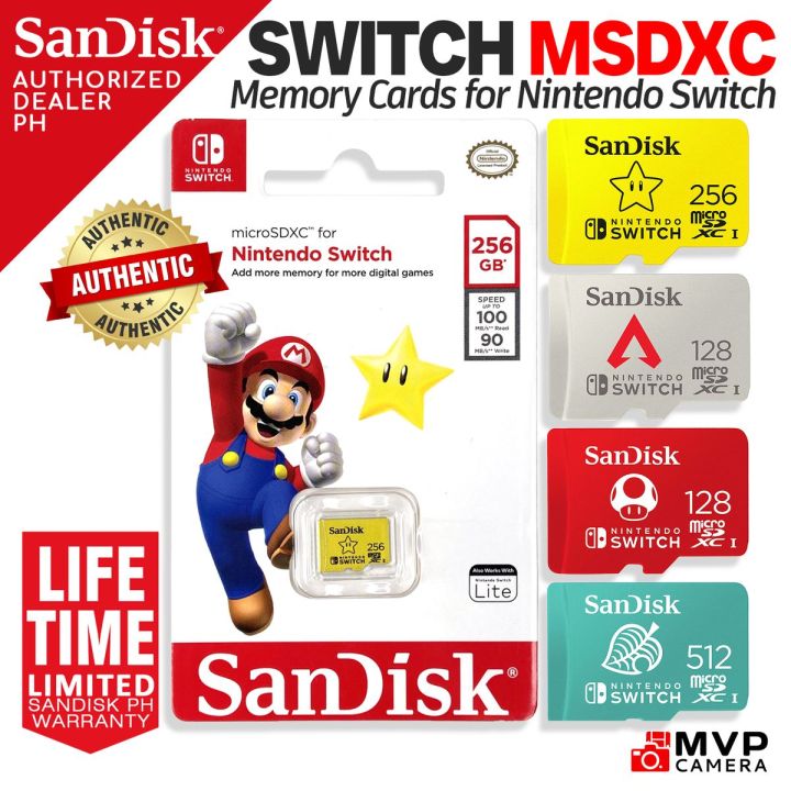 Switch Lite Micro Sd Card 256gb Nintendo Switch AUTHORIZED PH] SANDISK  Nintendo Switch Memory Card 512GB 256GB