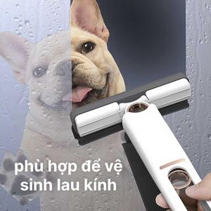Cây lau dọn thông minh tự vắt GẤP GỌN MINI đa năng có đầu lau bằng bọt biển nhỏ gọn - cây lau kính xe nhỏ gọn - cây gạt nước