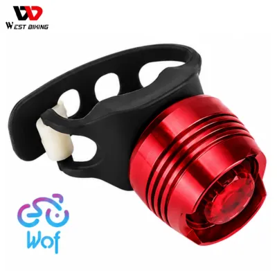WEST BIKING 215 Lampu LED Mini Belakang Sepeda 3 mode Strobe Tail Light WEST BIKING YP0701215 Bicycle Rear Light 3 Modes Safety Warning Bicycle Taillight Bike