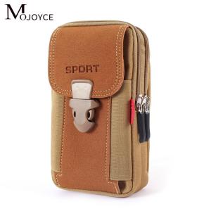 Outdoor Canvas Waist Bag Sport Casual Men Phone Purse Zipper Belt Bum Pouch