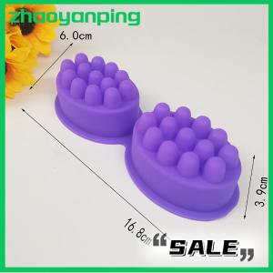 zhaoyanping 3d Silicone Soap Mold Massage Shape Mold For Massage Therapy Soap Making Tool Oval Spa Soap Mould Crafts Accessories