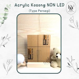Set Akrilik A5 Standing Kayu LED Paket Usaha Bahan Akrilik Lampu LED Karaya Kreatif