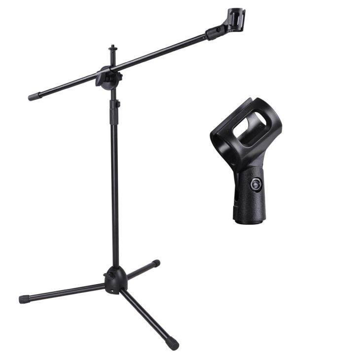 DJ UNBEATABLE,Microphone Stand with Boom,Tripod Base and Free Mic