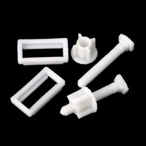 1 Pair Toilet Lid Screws Toilet Seat Plastic Screws Universal Rubber Expansion Seat Cover Screws for Toilet Parts