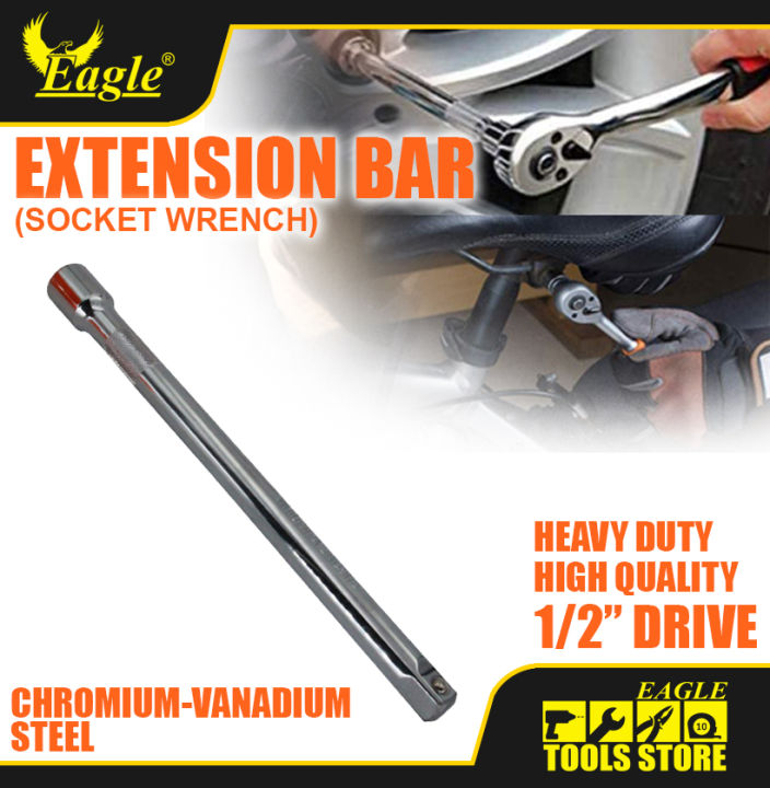 Extension Bar Socket Wrench 1/2 Drive CRV Steel Eagle Professional