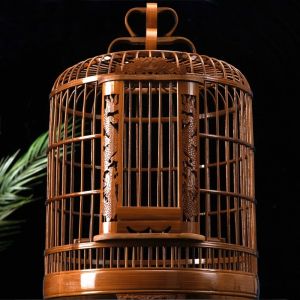 Bird Cage With Divider Birdcage Bird Trap Cage For Bird Bird Cage Luxury Parrot Cage Full Set of Boutique Starling Bird Cage Bamboo Large Handmade 鸟笼子