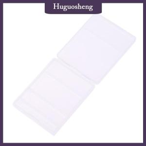 [huguosheng] Square Nail Art Drill Bit Storage Box 6 Holes Clear Grinding Head Holder Display Drill Bits Manicure Organizer Dust Proof Box