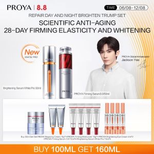 PROYA Brightening Serum White Pro + Retinol Essence  Whitening and anti-aging Skincare Set Vitamin C Serum anti-wrinkle  Ceramide 早c晚a