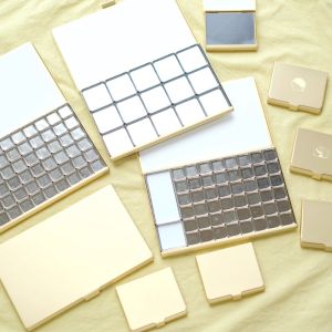 Brass Watercolor Pigment Packaging Box Magnetically Attractive Portable Travel Pigment Box Student Painting Palette Art Supplies2026