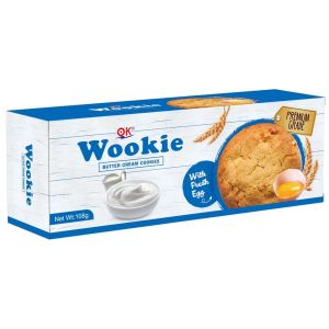 OK WOOKIE 108g 216g Glazed Fruit Cookies with Chocolate Chips & Nut Butter Cream Snack Organic Premium Grade Cookies
