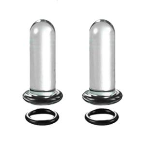 Glass Ear Stretching Set ncludes 1.6 7mm/7.5 12mm Plugs with O Rings Single Flare Gauge Expander Piercing