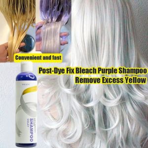 Hair Color Shampoo with Anti-Brass Hair Dye Permanent Pure Brass Toning for Bleached and Colored Hair- Shampoo Rambut Rontok - Shampoo Pelurus Rambut 275ML