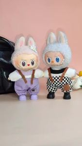 17cmPlush Doll Clothing Accessories For Korea Kpop Exo Labubu Idol Jumper Pants Set Macaron Doll Clothing Gift