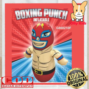 OLLYKIDS MA47 Mainan Anak Boxing Tinju Lokal Gajah Singa Dinosaurus Jerapah uk 91x45cm