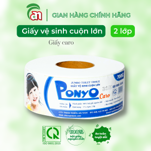 Giấy vệ sinh lụa cuộn lớn đa năng PONYO JB700 2 lớp 700g