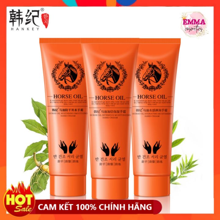 Kem Dưỡng Da Tay HANKEY Dầu Ngựa Dưỡng Ẩm Ngăn Ngừa Lão Hóa 90g (HK9)