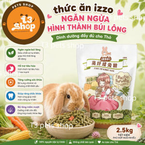 cỏ nén IZZO bổ sung xơ chống búi lông cho thỏ 15kg - T3 PETS SHOP