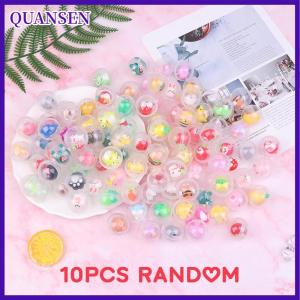 QUANSEN 10pcs 32mm Children Mini Little Animal Toys Funny Pet Ball Egg Capsule Toys For Vending Machine