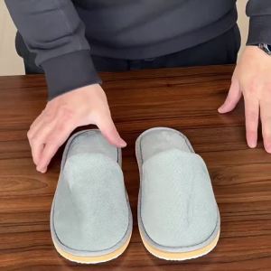 Hotel Slippers For Guesthouses Inns And Business Trips Winter Non-Slip Coral Fleece Cotton Slippers Factory