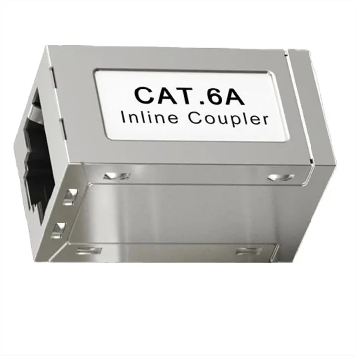 RJ45 Female to Female CAT6A Shielded Coupler Inline Ethernet Coupler ...